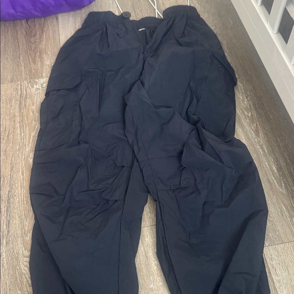 Commense Deep Blue Trousers Elastic Waist Navy Elastic Ankle